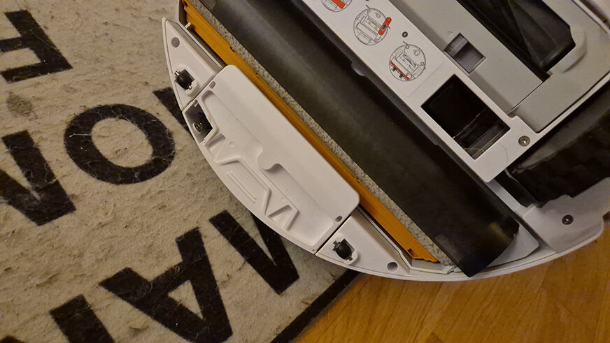 Der Walzenschutzschild ist in der Nahaufnahme zu sehen.